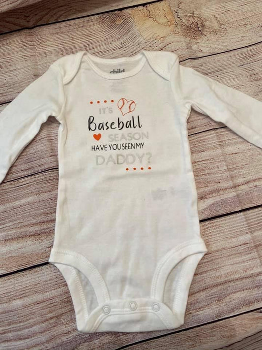 It's Baseball Season! Have you seen my dad? Onesie