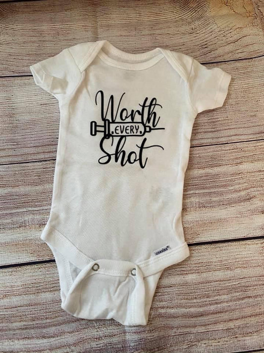 Worth Every Shot Onesie