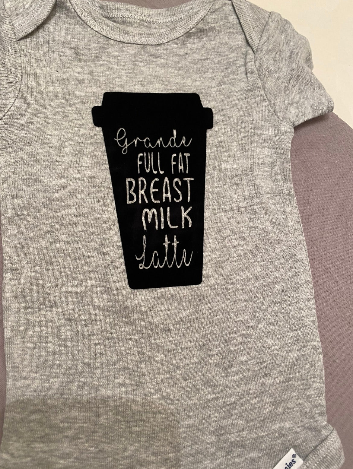 Starbucks breastfeeding onesie