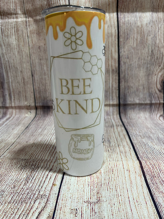 Bee Kind Skinny Tumbler