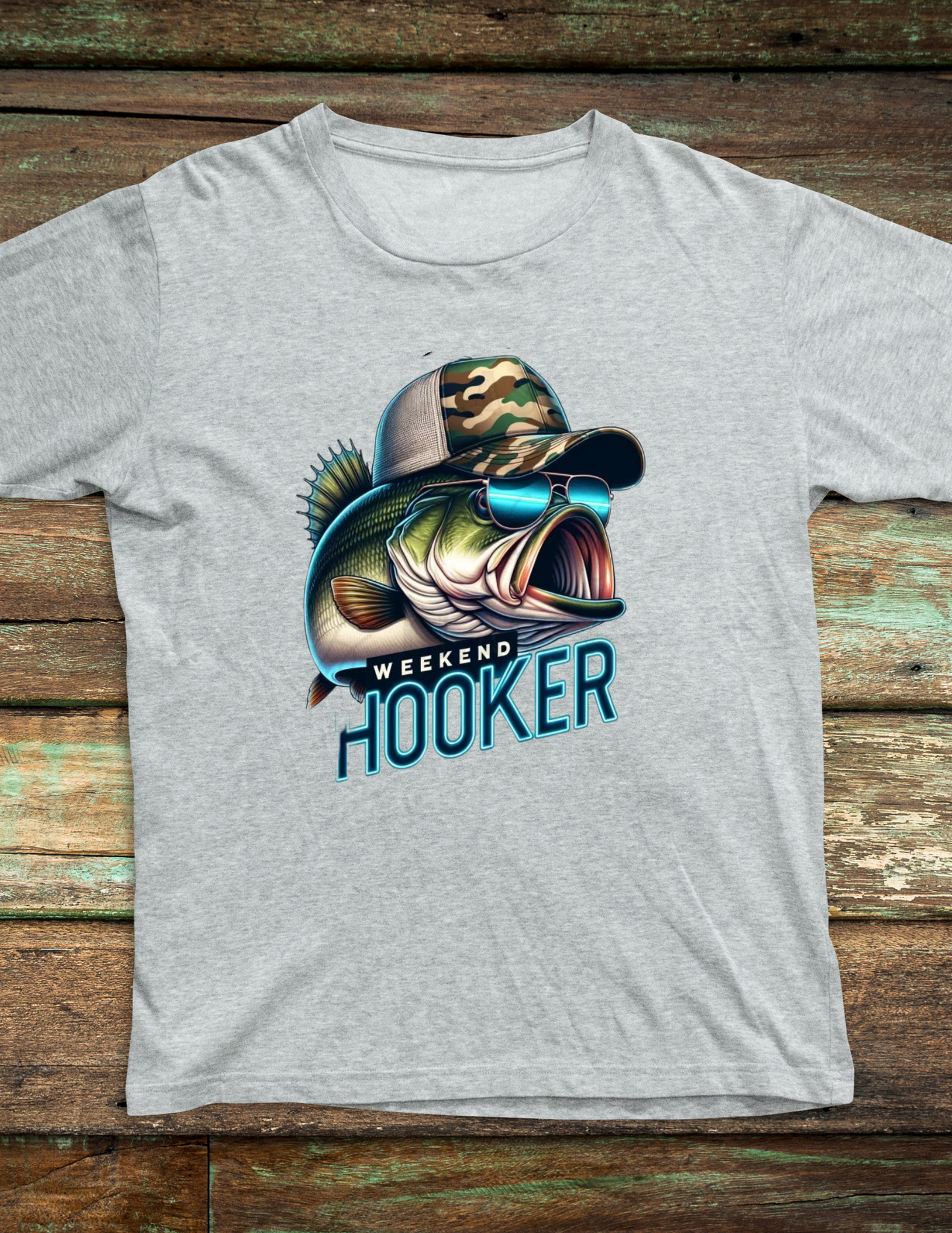 Weekend Hooker T Shirt Green Green Camo Hat Edition